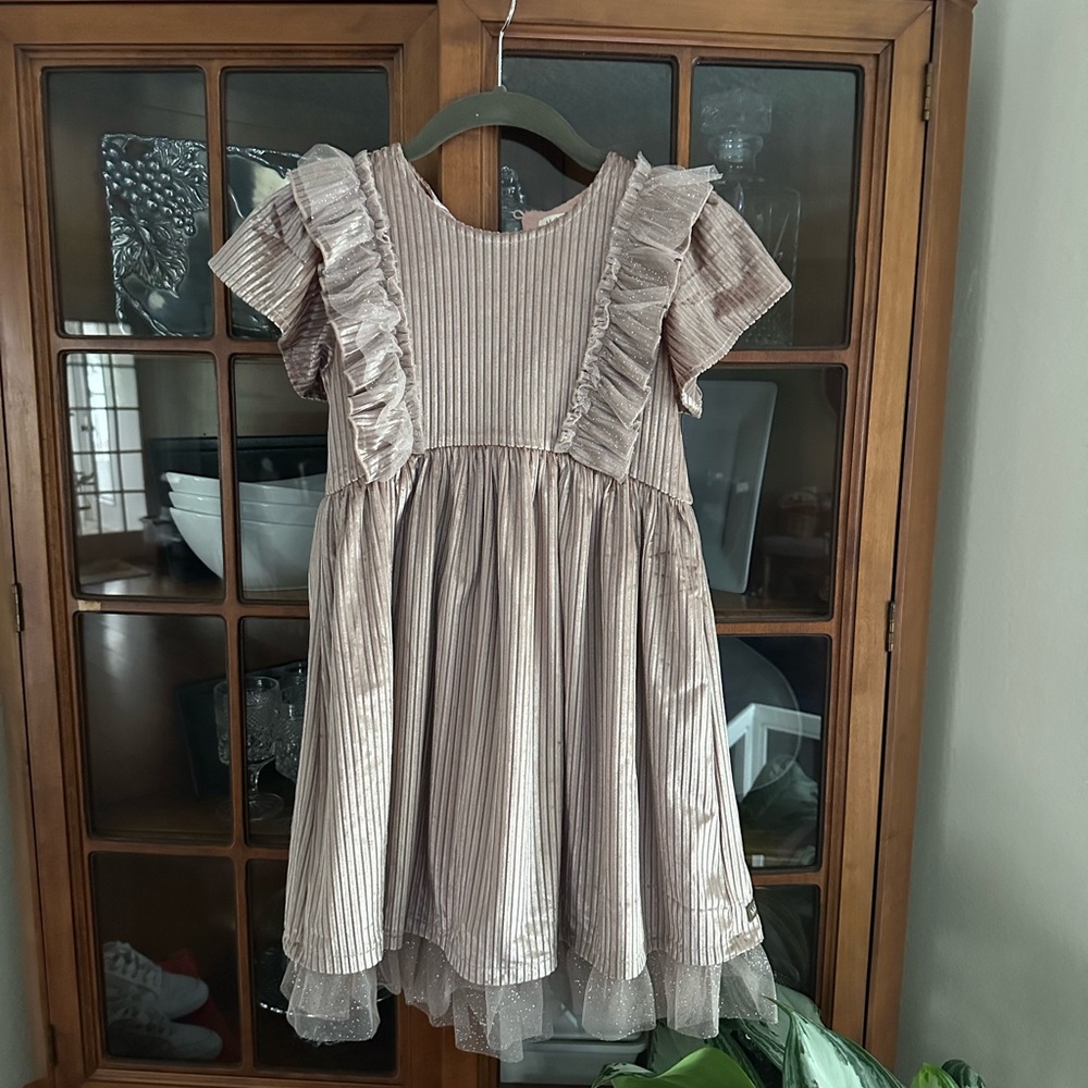 Matilda Jane Velvet Shimmering Striped Dress